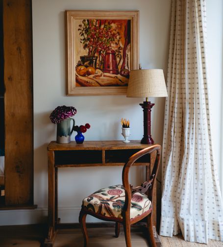 Desk area of London project